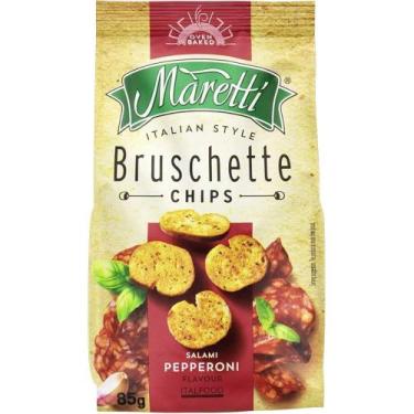 Imagem de Bruschette Chips Salami Pepperoni Maretti 85g