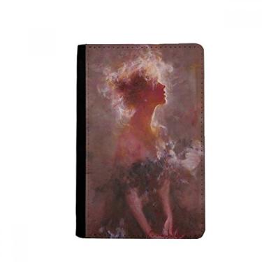 Imagem de Clair De Lune XJJ Porta-passaporte com pintura a óleo Notecase Burse carteira porta-cartões