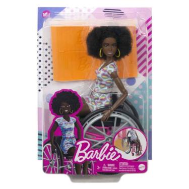 Imagem de Barbie Fashionista Cadeira De Rodas Negra - Mattel Hjt14