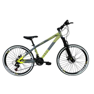 Imagem de Bicicleta Aro 26 Vikingx Tuff X35 Alumínio 21v Downhill Freeride Aros Vmaxx Freio a Disco Hidráulico-Unissex
