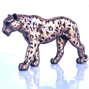Imagem de Enfeite Resina Leopardo Gold/black 27,5cm X 6cm X 14cm Prf8437