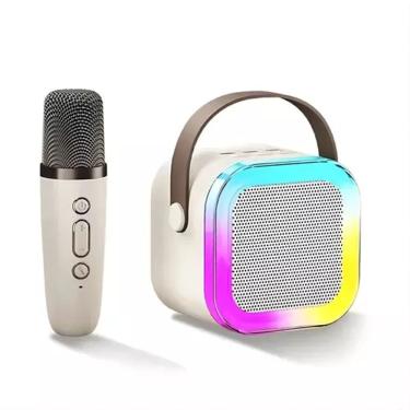 Imagem de Caixa Alto Falante Microfone Bluetooth Usb Portátil Karaokê