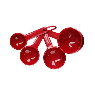 Imagem de Conjunto De Copos De Medidas Vermelha 4pçs Kitchenaid