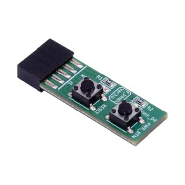 Imagem de CY Reset Power Jumper para placa principal de computador adaptador de placa de comutação de 10 pinos com botão para tarefa de manutenção