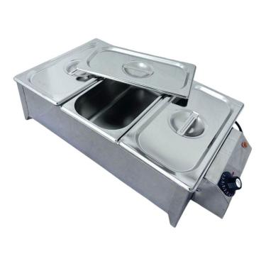 Imagem de Buffet Rechaud 3 Cubas Elétrico Inox 220V Profissional