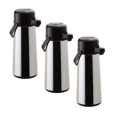 Imagem de Garrafa Térmica De Mesa Inox 1,8 Litros Invicta Kit 3