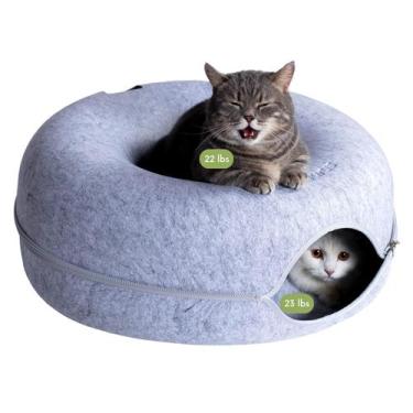 Imagem de Cat Cave Cattasaurus Peekaboo para gatos múltiplos e grandes