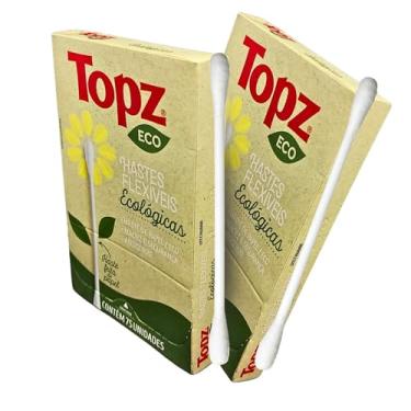 Imagem de Hastes Flexíveis 75Un Maquiagem bastonetes branco 2 Pacotes