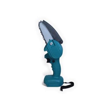 Imagem de Mini Motosserra Elétrica 4 Polegadas a Bateria - Portátil, Recarregável, Serra Elétrica para Poda de Galhos e Jardinagem