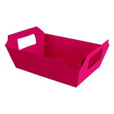 Imagem de Kit 10 Cestinhas de Papel Coloridas 18x12x5cm – Para Presentes, Chocolates, Lembrancinhas e Decoração do Dia das Mães (Pink,30 UNIDADES)