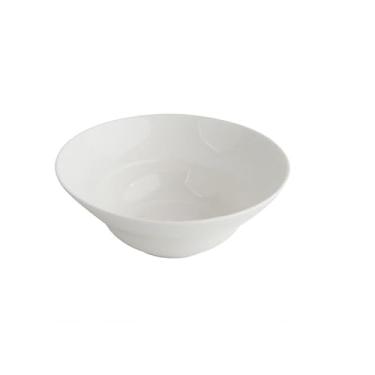 Imagem de URGDWEKJY Tigela de salada, prato de macarrão branco, utensílios de mesa ocidentais, prato de cerâmica, prato profundo, tigela de salada, fruteira, fruteira