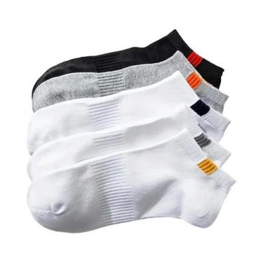 Imagem de 10 Pares de Meias de Barco Masculinas - Respiráveis, Absorventes de Su