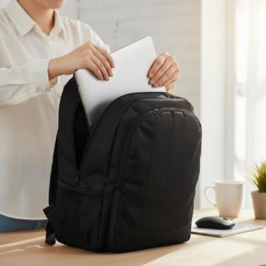 Imagem de Mochila Masculina Resistente Para Notebook 17 Polegadas Faculdade Trab