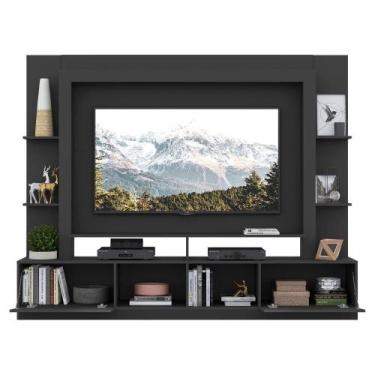 Imagem de Rack com Painel Suporte 65 com Espelho Preto - MULTIMOVEIS