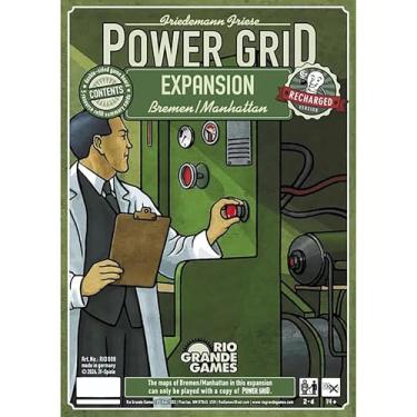 Imagem de Rio Grande Games: Power Grid Bremen/Manhattan -Strategy Board Game, Electric Power Companies Competition, Economic Development, Ages 14+, 2-6 Players