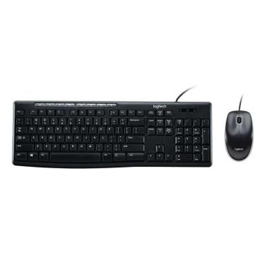 Imagem de Kit Teclado E Mouse Logitech Mk200 Cinza Usb - 920-002718