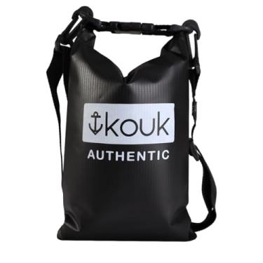 Imagem de Bolsa Saco Estanque 100% Impermeável e a prova d'água 2L Não Molha Celular Documentos Proteção Praia Mar Piscina Sol Saída Calor Verão Chuva Bag Mala Necessaire Trilhas Viagens Acampamento (Preto)