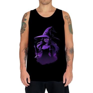 Imagem de Camiseta Regata Bruxa Halloween Púrpura Festa 8 - Kasubeck Store, INF 
