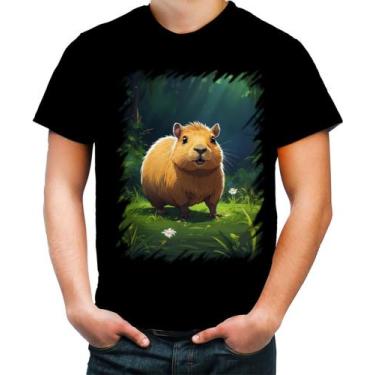 Imagem de Camiseta Colorida Capivara do Bem Animalzinho 15 - Kasubeck Store®, Ba
