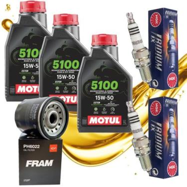 Imagem de Kit revisao harley davidson motul 5100 15w50 dcpr7eix ph6022 - MOTUL /