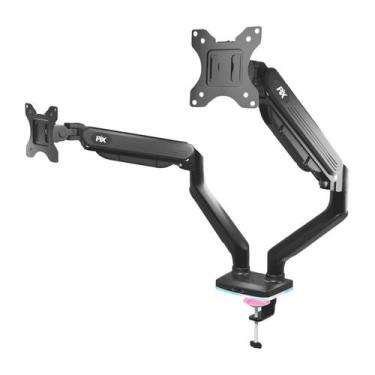 Imagem de Suporte 2 Monitores Rgb Gamer Pistão Gás Articulado 17 A 35 - PIX