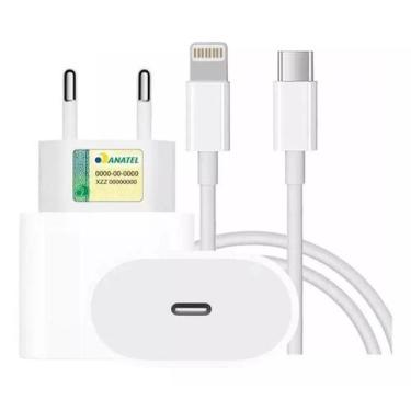 Imagem de Kit Carregador Turbo 20W Com Cabo USB.C Lightning Compativel iPhone 7 