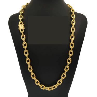 Imagem de Cordão Masculino De Moeda Antiga 8mm Cor De Ouro Envio Hoje