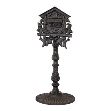 Imagem de Caixa De Correio Colonial Casinha Com Pé Ferro Fundido