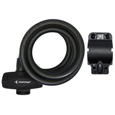 Imagem de Cadeado Bicicleta com Chave e Cabo de Aço Calypso 1,5mx12mm Preto