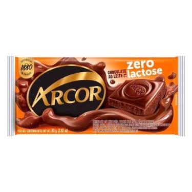 Imagem de Chocolate Arcor Zero Lactose Ao Leite 80G
