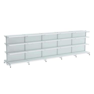 Imagem de Gondola Centro 142 Amapa Flex Kit 5 Metros Branco SPE - Amapá