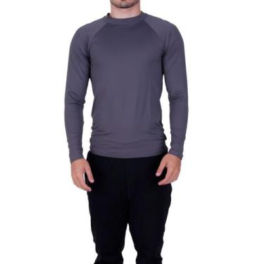 Imagem de Blusa Fitness Térmica Segunda Pele Proteção Solar Uv 50+ Masculina - B