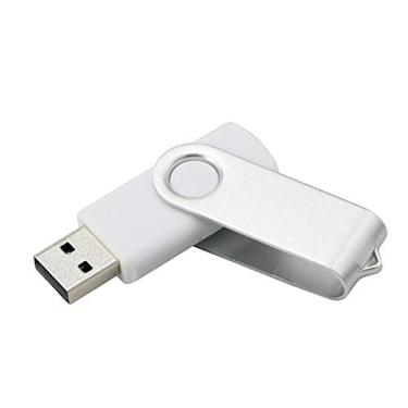 Imagem de Pen Drive USB 32GB Branco Rotate Pen Drive USB 2.0 Cartão U Stick USB Drive USB Flash Disk Cartão de Memória Cartão USB Flash Card