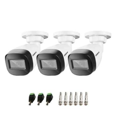 Imagem de Kit 03 Câmeras Intelbras Vhd 3230 B Sl Bullet Starlight Full Hd 1080p com Ir 30m tecnologia Hdcvi e visão noturna colorida + conectores