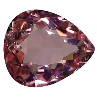 Imagem de Pedra preciosa solta de turmalina moçambique 1,57 ct pera (8 x 7 mm) 100% natural (não aquecida)