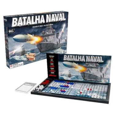 Imagem de Genérico Batalha Naval Jogo De Tabuleiro Com Divisória - 2 Jogadores, A Partir De 8 Anos
