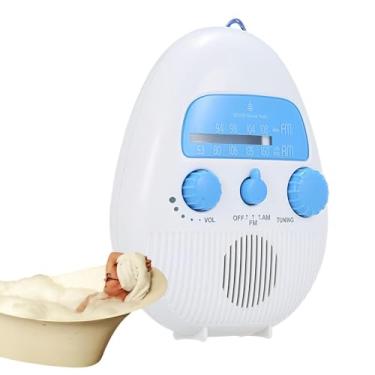 Imagem de Rádio de bolso Am Fm,Rádio portátil Am Fm para chuveiro, Rádios de bolso à prova d'água Rádio pessoal, Design de botão de alto-falante embutido Receptor Fm e Am Som nítido para homens e mulheres