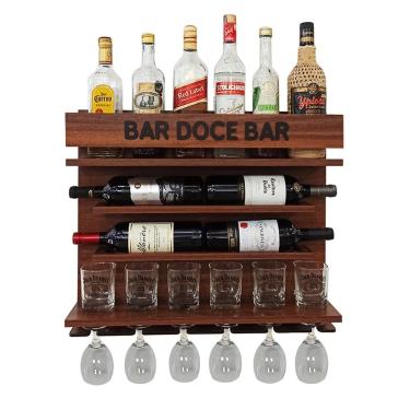 Imagem de Adega de Vinho de Parede com Barzinho Sala - Bar Doce Bar IM