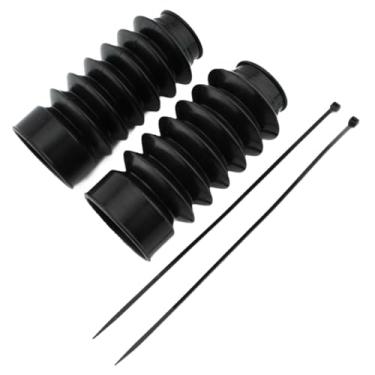 Imagem de JicSuXi 2x Capas de Garfo Dianteiro de Motocicleta, Botas de Choque, Protetores de Garfo, Manga de Substituição, Botas de Borracha, Polainas