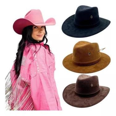 Imagem de Chapéu Country Ana Castela Boiadera Rodeio Sertanejo Cowgirl - Loja Di