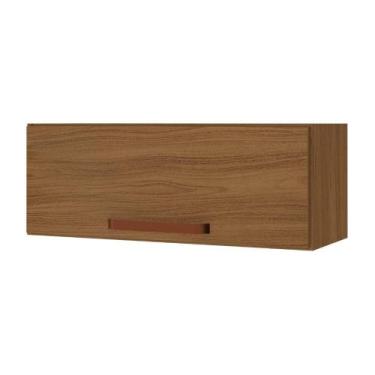 Imagem de Armário Aéreo Basculante Indekes 6172.7 Monza 80cm, CHUMBO/FREIJO