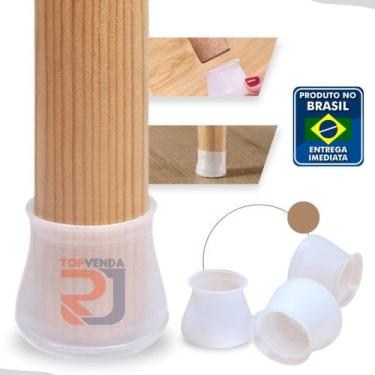 Imagem de Kit 8 Peças Protetor Para O Pé Da Cadeira E Mesa De Silicone - TopRj S