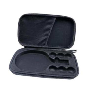 Imagem de UGPLM Bolsa de tênis de mesa, estojo para raquete de tênis de mesa, bolsa de armazenamento profissional prática, capa para raquete de pickleball para, Cinza com Bandeja de Malha