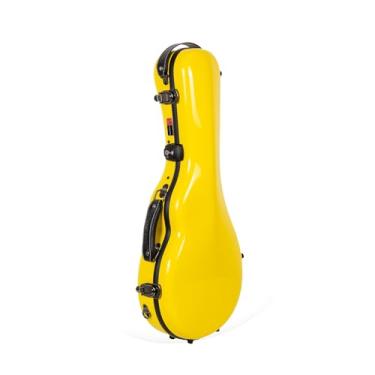 Imagem de Crossrock Estojo de bandolim estilo F de fibra de vidro, com compartimento acessório, alças de mochila, TSA Lock-Yellow (CRF2020MFYL)