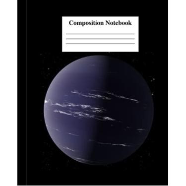 Imagem de Composition Notebook: Wide Ruled Paper Notebook Journal | Astronomy | Space | Moon | Night Sky | Planet | Universe | Celestial | Stargazing | Blue | ... Workbook for Girls Boys Kids Teens Students