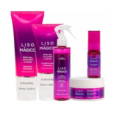 Imagem de Kit Liso Mágico Completo 5 Produtos Lowell