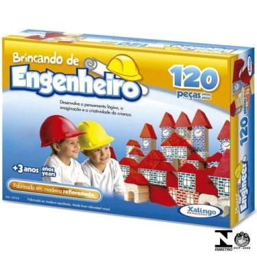 Imagem de Jogo Brincando De Engenheiro 120 Peças 5279.8 Xalingo