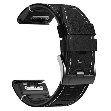 Imagem de Pulseiras de Relógio Garmin epix Pro - Quick Fit 22mm em Couro