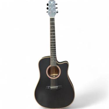 Imagem de Violao phx j.white folk eq aço ah-106bkm-41 preto fosco