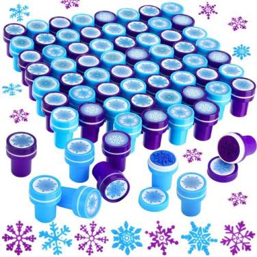 Imagem de Selos de Flocos de Neve Skylety para Crianças - 60 Peças - Ideal para 